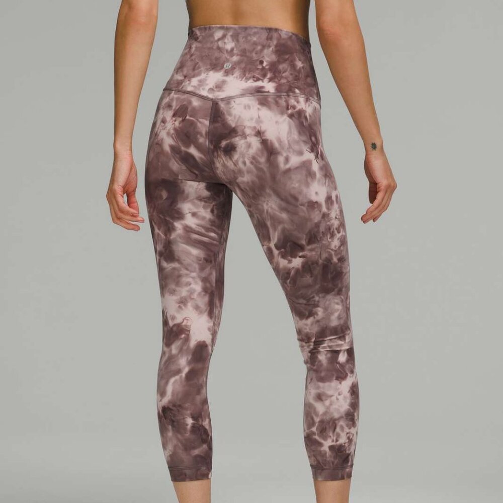 Lululemon Diamond Dye Mink Berry Lunar ROck Align Hi-Rise Crop 23" 6